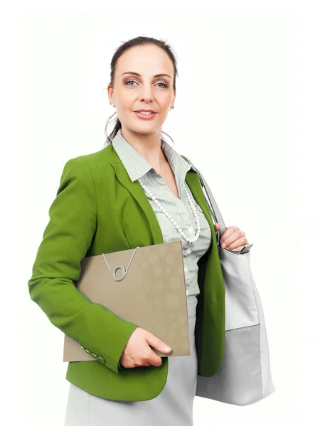 Woman with handbag — Stock Photo, Image