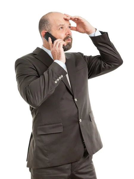 Business man phone — Stock Photo, Image