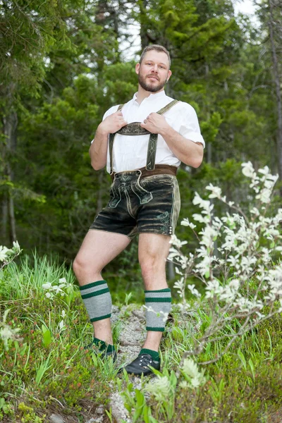 A traditional bavarian man — Stock Photo, Image