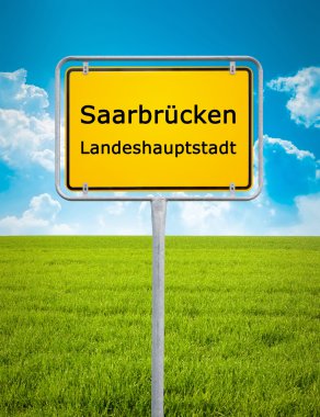 saarbrucken şehir işareti