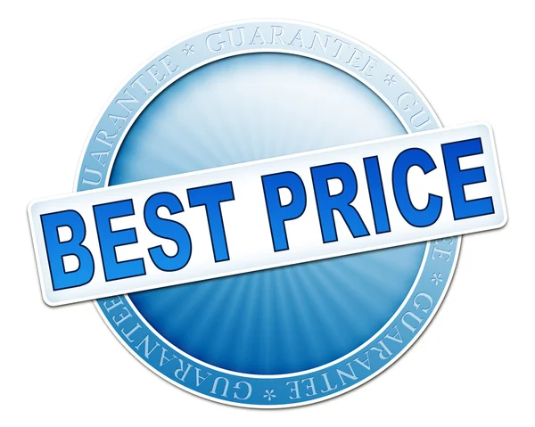 Best price button blue — Stock Photo, Image