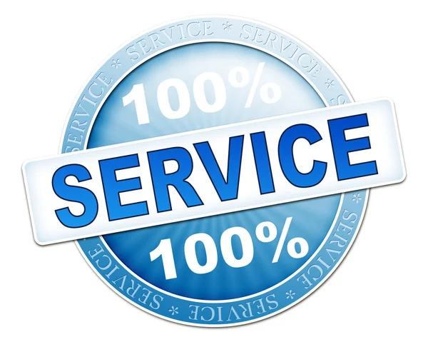 Service button blue — Stock Photo, Image