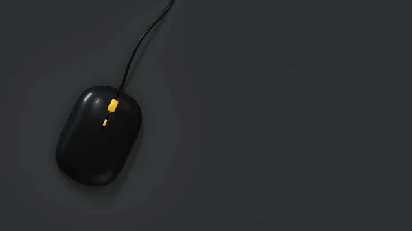 典型的なコンピュータマウスの背景 3Dイラスト — ストック写真
