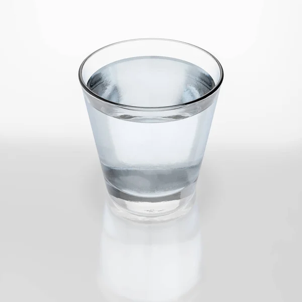 Verre Eau Frais Typique Illustration — Photo