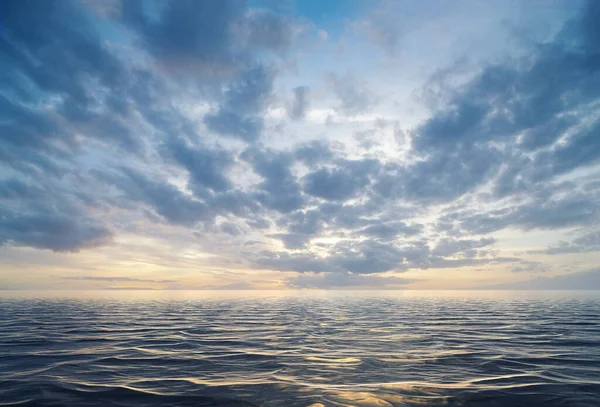 Una Imagen Cielo Dramático Fondo Del Océano — Foto de Stock