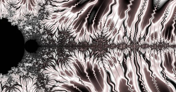 Een Illustratie Van Een Bruine Fractal Abstracte Achtergrond — Stockfoto