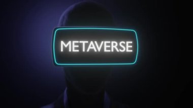 Metastaz harfli sanal gerçeklik kulaklığı animasyonu