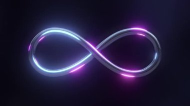 neon sonsuzluk metaevren sembolü kusursuz animasyon