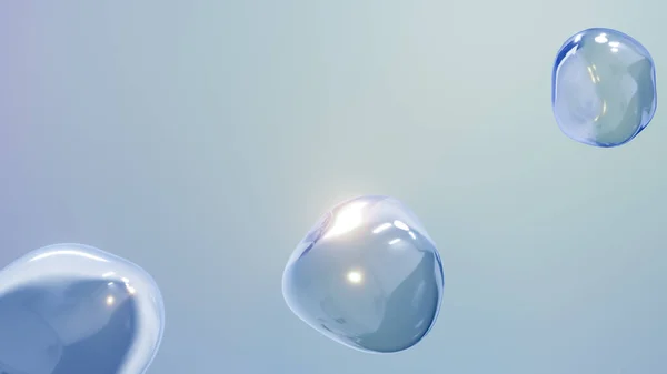 Wobbly Bubble Sphere Background Illustration — Stock Photo, Image