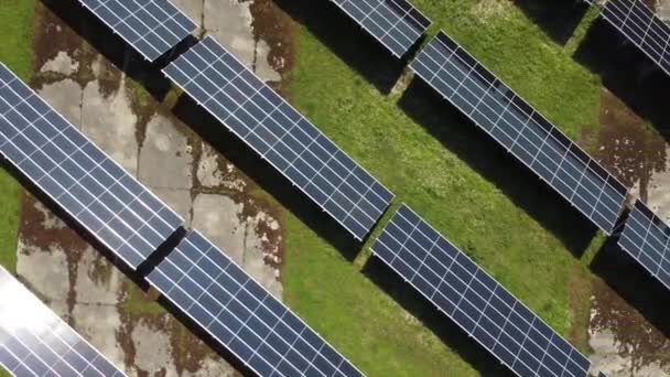 Aerial View Solar Plant — Stok video