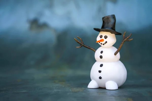 Uma Imagem Boneco Neve Doce Figura Impresso — Fotografia de Stock