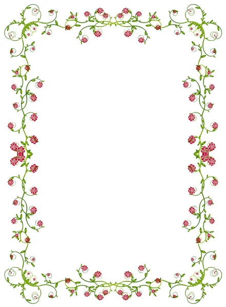 Güllerle süslenmiş bir çiçek deseni.