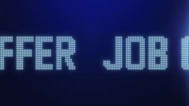 LED metin azarlama görüntüleme matrisi animasyon metin işi teklifiyle. 3B görüntüleme