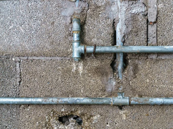 Image Old Water Pipe Repair — Stockfoto