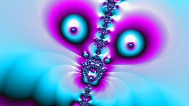 Güzel bir fraktal tasarım sanat arkaplanının çizimi