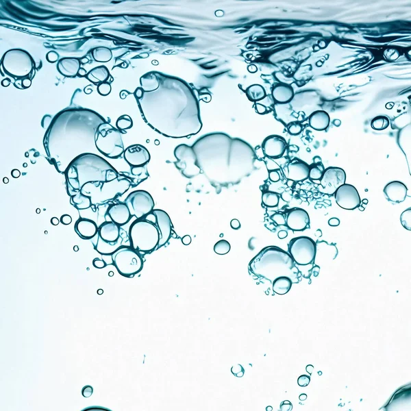 Bild Fin Vatten Luftbubblor Bakgrund — Stockfoto