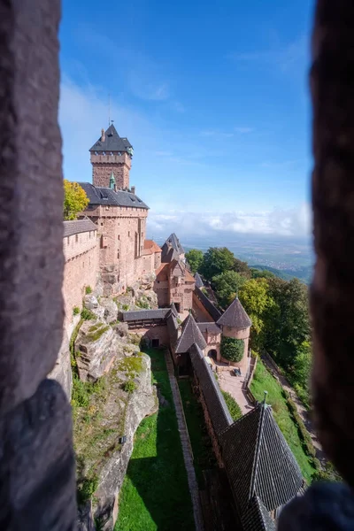 Das Chateau Haut Koenigsbourg Orschwiller Elsass Frankreich — Stockfoto