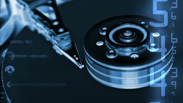 Dados HDD — Vídeo de Stock