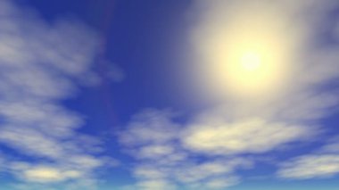 güneşli gökyüzü zaman atlamalı