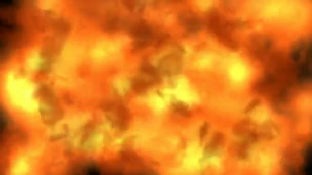 Hintergrund des Feuerinfernos — Stockvideo