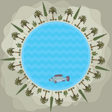 Oasis çölde