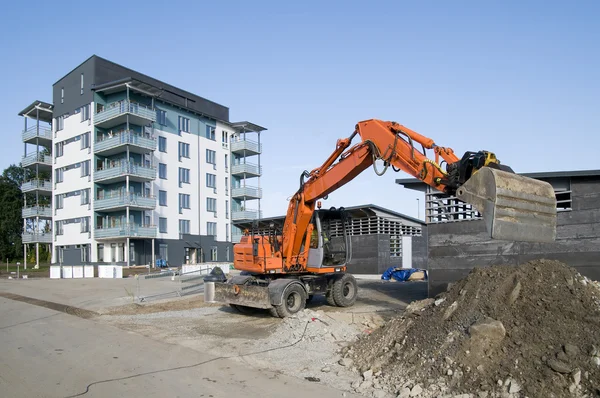 De Verhuizer van de aarde in actie — Stockfoto