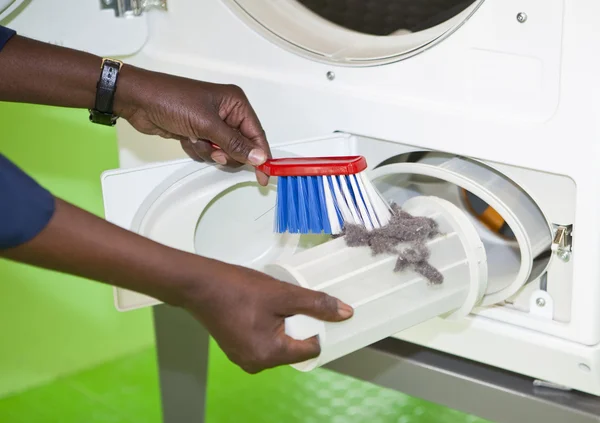 Nettoyage de la laverie automatique — Photo