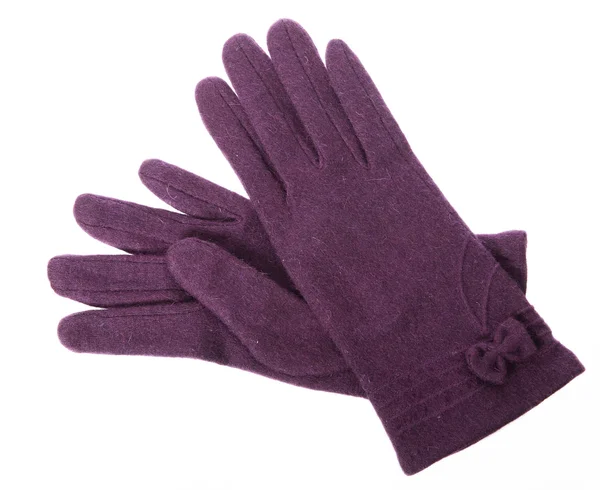 Пурпурные перчатки — стоковое фото