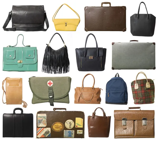Collage of bags — Stock Photo, Image