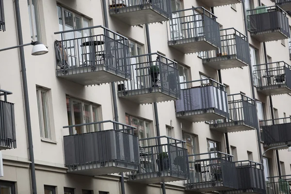 Büyük bir grup balconys — Stok fotoğraf