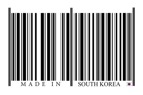 Čárový kód z Korejské republiky — Stock fotografie