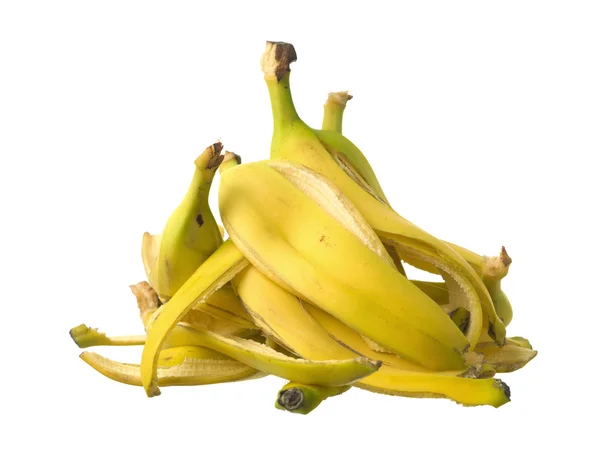 Stack av bananskal — Stockfoto