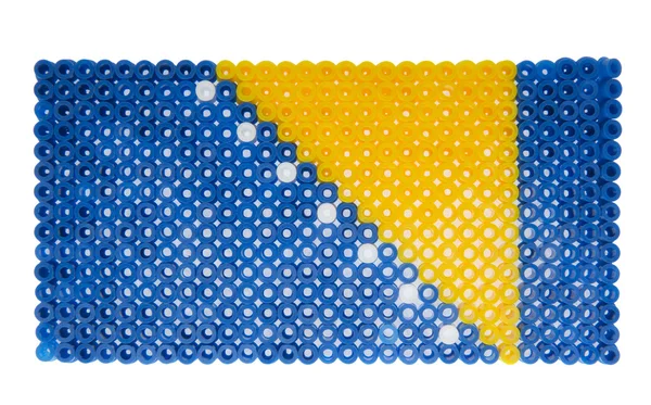 Bosznia-hierzigovina zászlaja — Stock Fotó