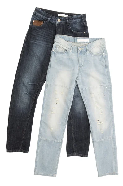 Two pair of blue jeans — Stock Photo, Image