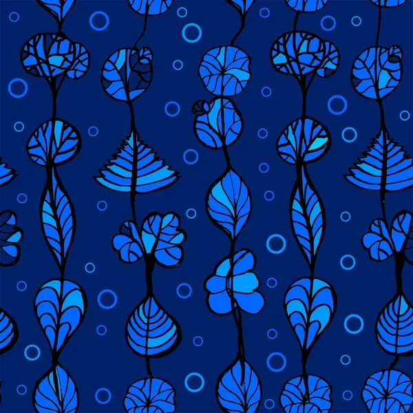 Mavi ve açık mavi bir dizgi üzerinde bırakır mavi bir arkaplanda pürüzsüz bir desen.