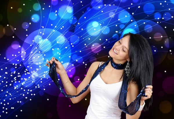 Young woman dancing — Stock Photo, Image