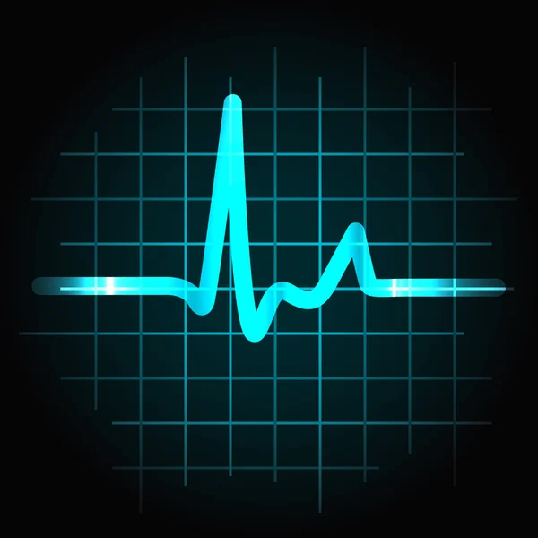 Human heartbeat sinus wave — Stock Vector