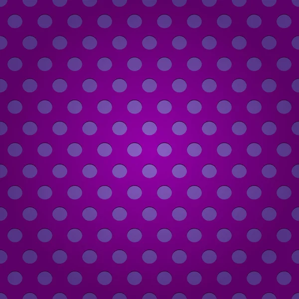 Naadloze paarse polka dots patroon — Stockvector