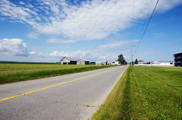 Strade rurali e aziende agricole — Foto Stock