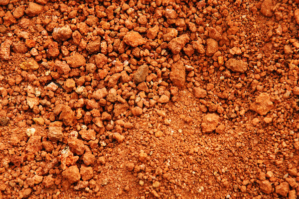 Red earth or soil background
