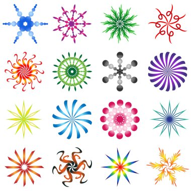 tasarım öğeleri sarmal renk kümesi