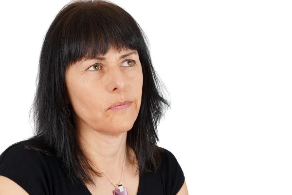 Thoughtful middle age woman — Stock Photo, Image