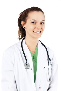 genç bir kadın doktor portresi