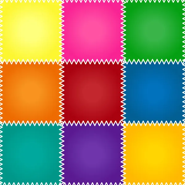 Patchwork o edredón sin costuras — Vector de stock