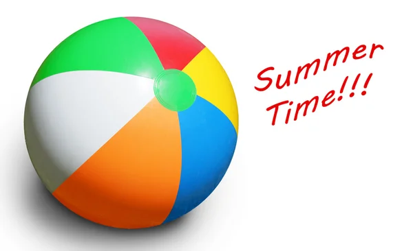 Beach ball on white — Stock Photo, Image