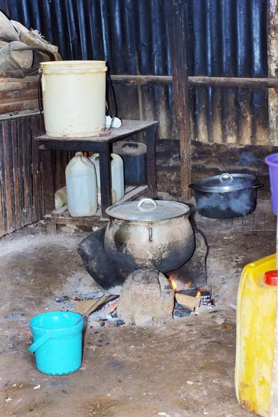 Typical African kitchen — Stock Photo, Image