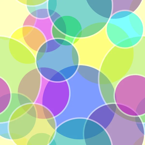 Seamless transparent bubble pattern — Stock Vector