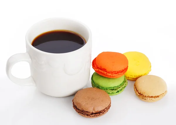 Coffe and macaroons — Stock Photo, Image