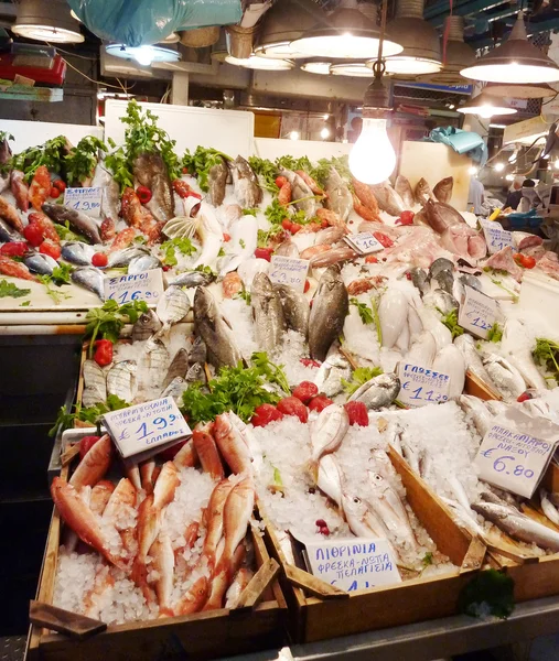 Greek fish market — Stock Photo, Image