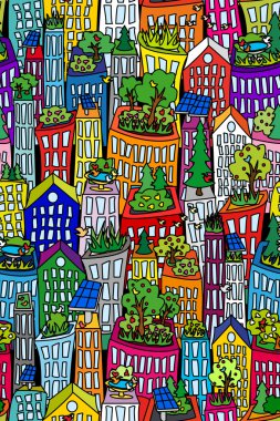 sorunsuz cityscape2-yeşil çatılar